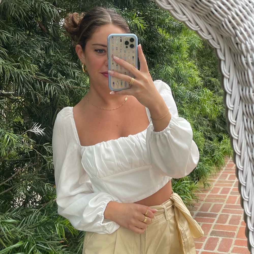 princess polly cropped blouse